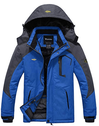 Men's Wantdo Mountain Waterproof Ski Jacket Windproof Rain Jacket