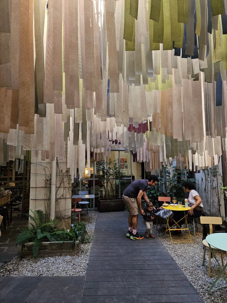 Libreria Brac secret courtyard and bookstore