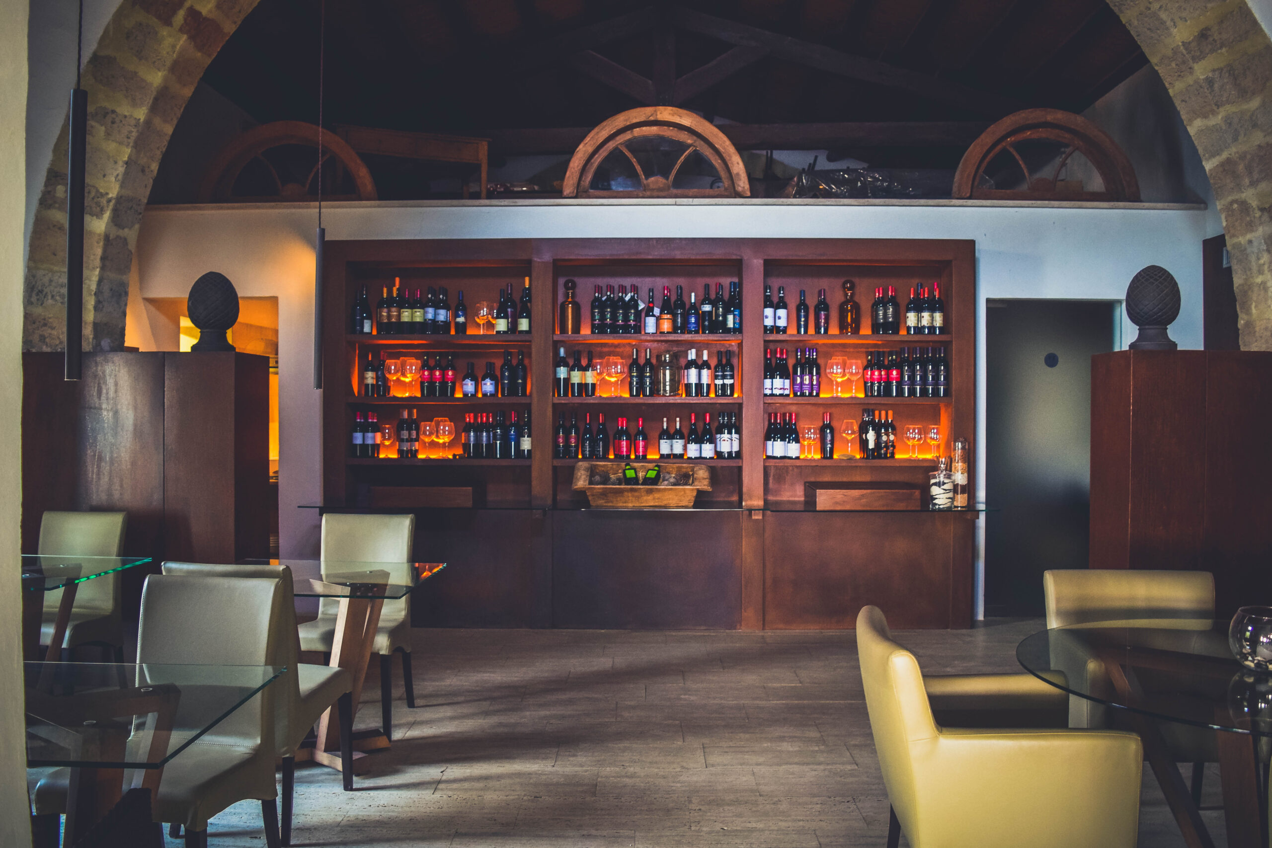alcohol selection bar Hotel Baglio La Porta Sicilia near San Vito Lo Capo Riserva dello Zingaro Private exclusive resort cliffs best of sicily sicilia hidden gem off the beaten path luxury
