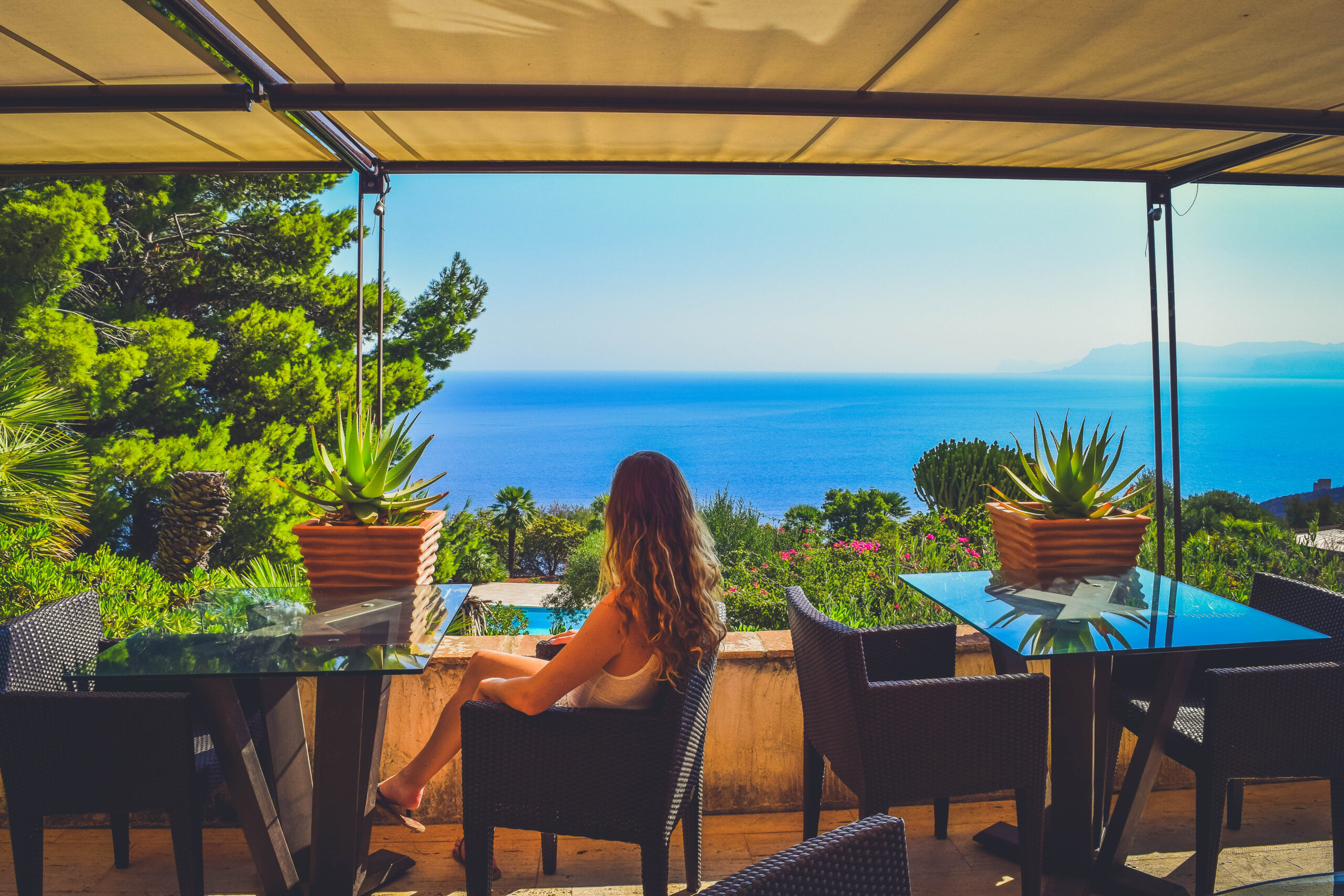 breakfast mediterranean sea view Hotel Baglio La Porta Sicilia near San Vito Lo Capo Riserva dello Zingaro Private exclusive resort cliffs best of sicily sicilia hidden gem off the beaten path luxury