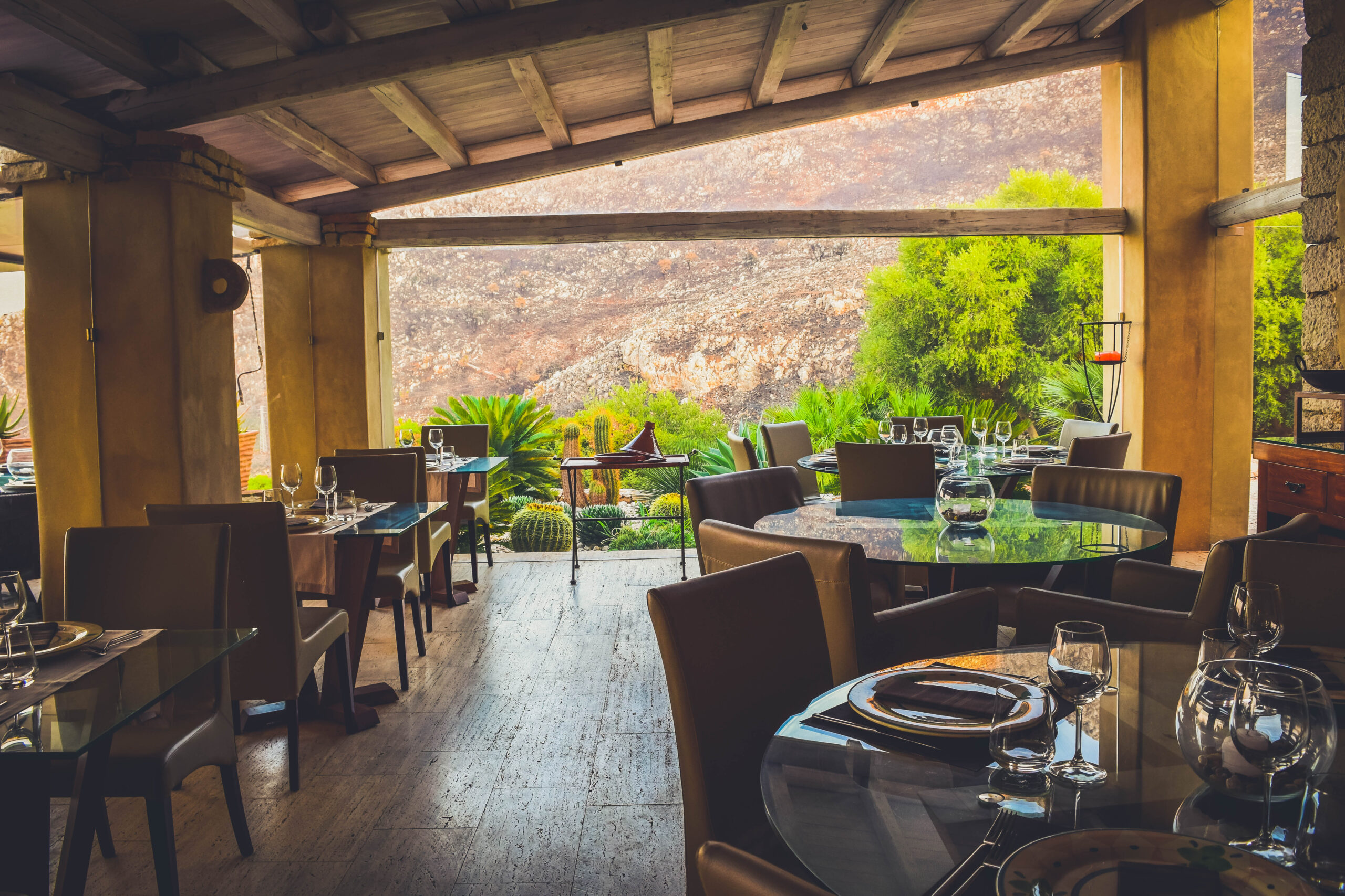 dining area inside 2 Hotel Baglio La Porta Sicilia near San Vito Lo Capo Riserva dello Zingaro Private exclusive resort cliffs best of sicily sicilia hidden gem off the beaten path luxury
