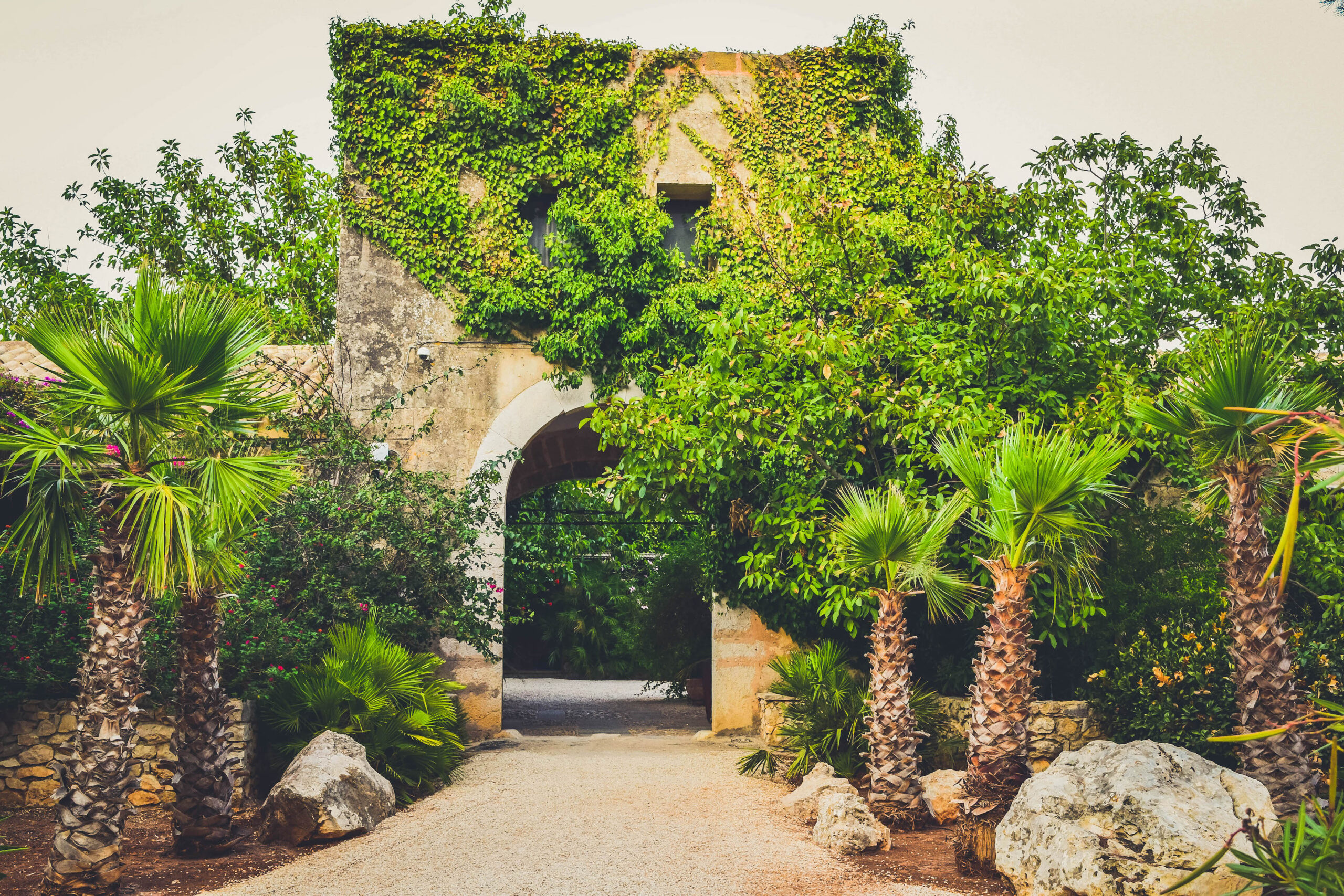 entrance way Hotel Baglio La Porta Sicilia near San Vito Lo Capo Riserva dello Zingaro Private exclusive resort cliffs best of sicily sicilia hidden gem off the beaten path luxury