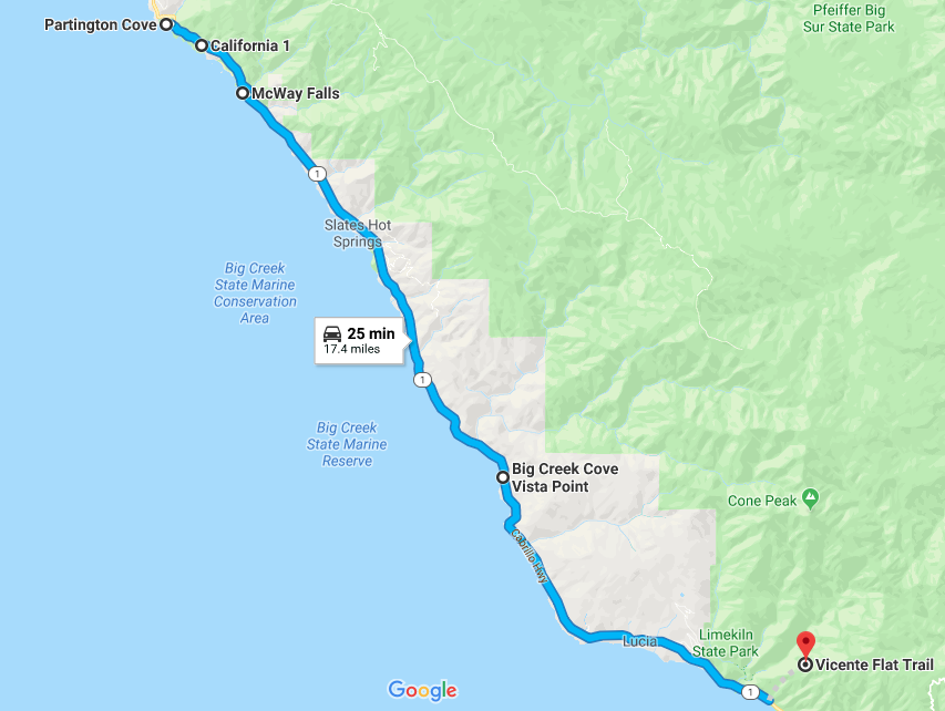 California Coast Road Trip Highway 1 Travel Guide SVADORE Big Sur Pacific Coast Highway Drive What to do Where to Stop What to See Pfeiffer McWay limekiln Blog