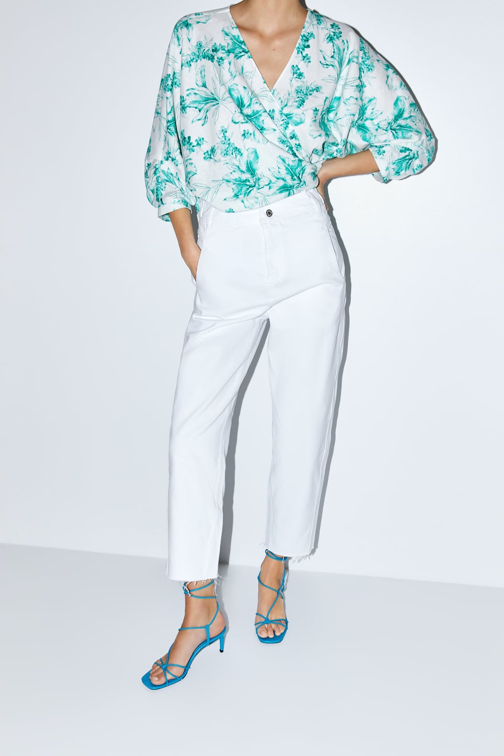 Zara White Jeans