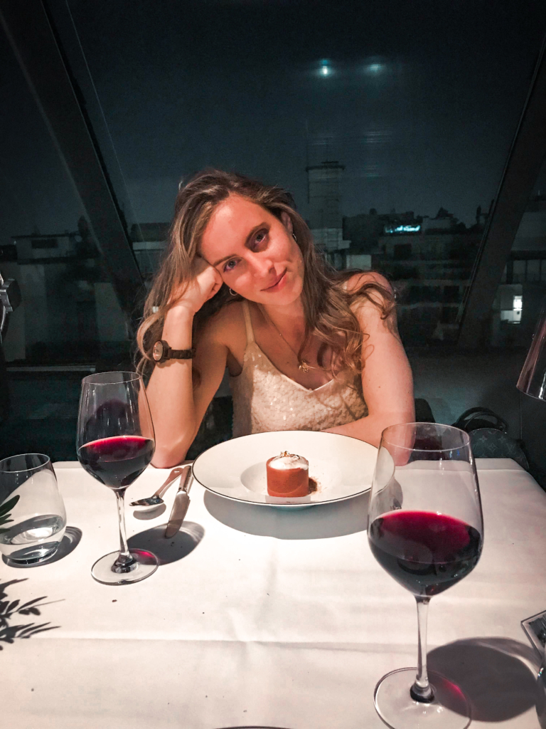 Dine in the Sky: L'Oiseau Blanc, The Peninsula Hotel peanut rice pudding