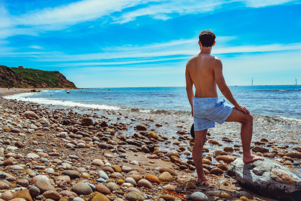 Eubi Flex Edition sports bathing suit Vail Beach: The Beach Hidden Behind Mohegan Bluffs