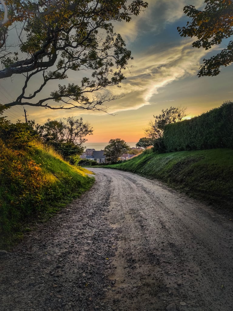 Best Sunset on Block Island: Dories Cove