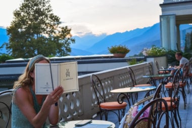 Aperitivo and Fine Dining at a Lake Maggiore Restaurant at Grand Hotel Majestic la beola cena aperitivo la terrazza