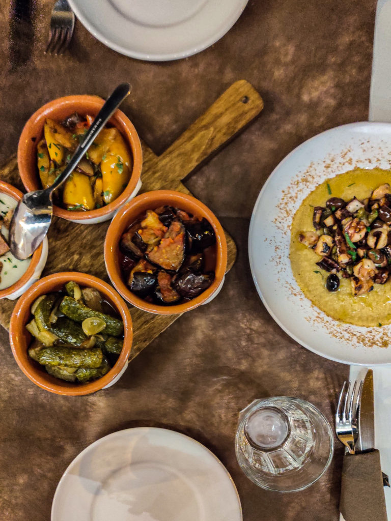 Why Nardò Should Be Your Homebase When In Puglia where to eat trattoria san giuseppe cenobio salento puglia chickpea octopus ceci