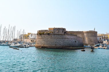 A Day in Gallipoli, Apulia: What to Do, Eat, and Shop gallipoli castle la frascera friselle gran caffe dello sport granita caffe caffe leccese souvenir shop antica sartoria travel guide to gallipoli puglia salento italy svadore