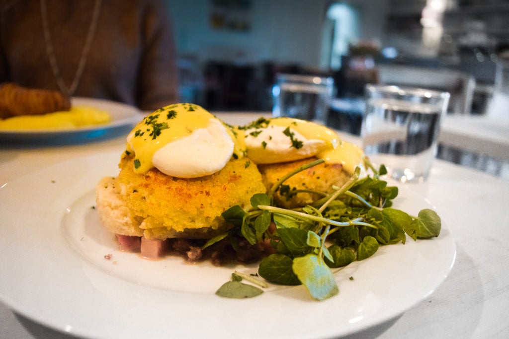Texas Hill Country Getaway near Austin: The Wayback texas hill country resort boutique hotel cottage romantic boho chic wedding yoga pool restaurant the wayback cafe crab cake benedict