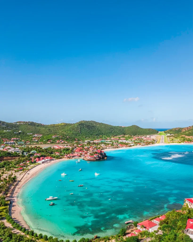 Aerial view of Eden Rock Hotel from our St. Jean St. Barth guide