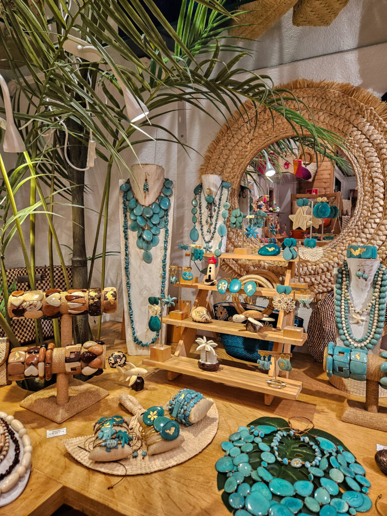Unique Tagua jewelry from Tawa B’Art, the new gold standard for sustainable St. Barth jewelry.