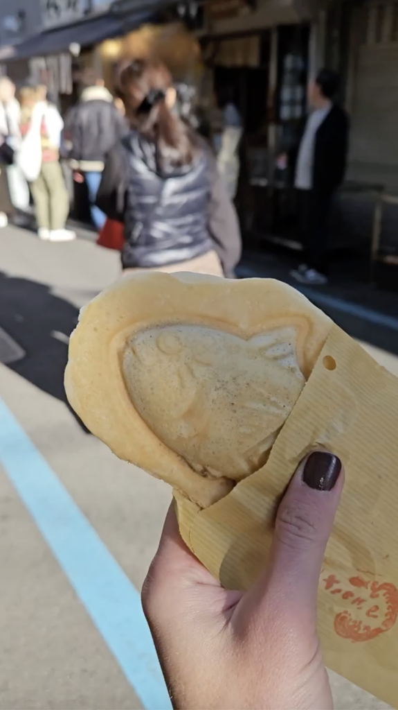 Tuna-shaped taiyaki pastry at Tsukiji Sanokiya