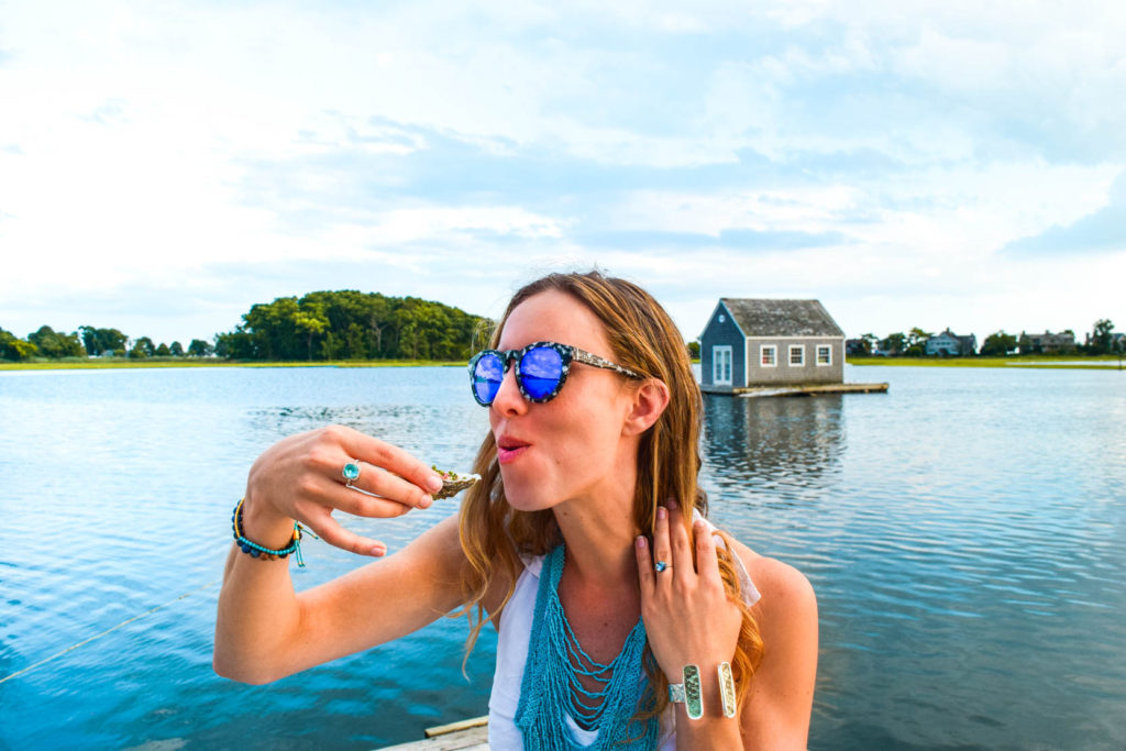Connecticut Experience: Oyster Tour at Hummock Island westport ct things to do in fairfield county unique fun family private event island sunset boat sustainable oyster farming